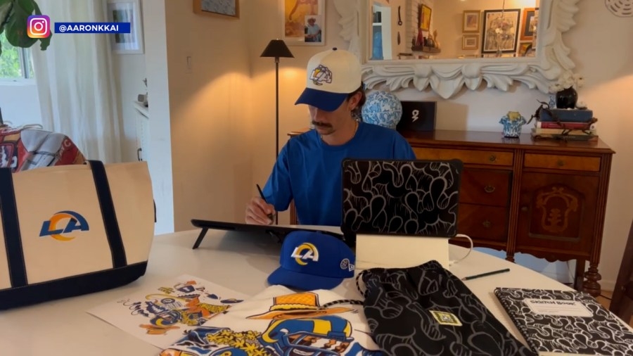 Hawaii artist teams up with LA Rams for Maui Training Camp