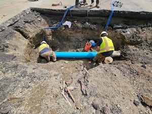 Bellevue intersection reopens after water main break, but rough road conditions remain