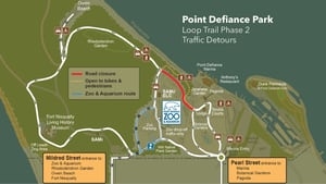 Section of Five Mile Drive closing for construction at Point Defiance Park