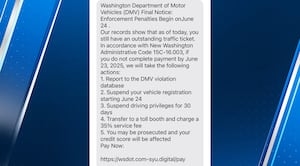 Police agencies across Western Washington warn of text scams