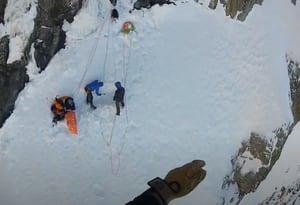 WATCH: Rescue crews save ice climber who fell 100 feet on Sloan Peak