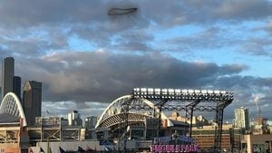 Mysterious black ring hovers over Seattle—Smoke, UFO, or Supercross stunt?