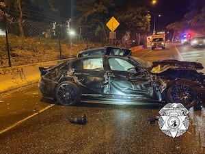 Driver goes 130mph across I-90 floating bridge, crashes into barrier