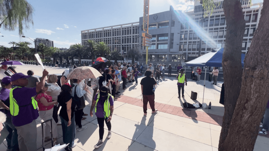 Nevada unions, elected officials rally in support of ICE protests
