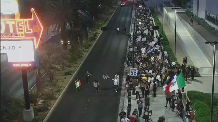 94 arrested, 4 officers injured during Las Vegas protest