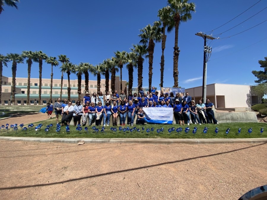 Hundreds of pinwheels planted in Las Vegas for child abuse prevention month