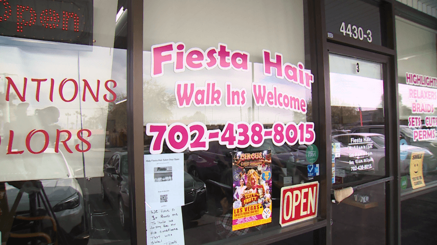 East Las Vegas valley salon scrambling to get funds to replace stolen AC
