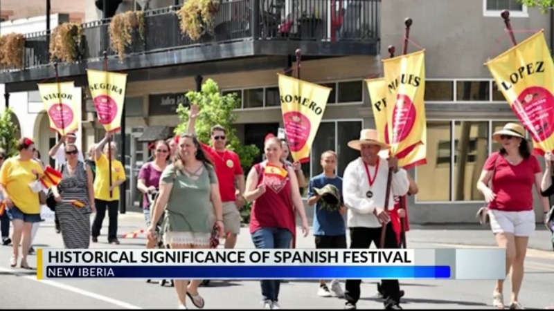 What is the historical significance of the New Iberia Spanish Festival?
