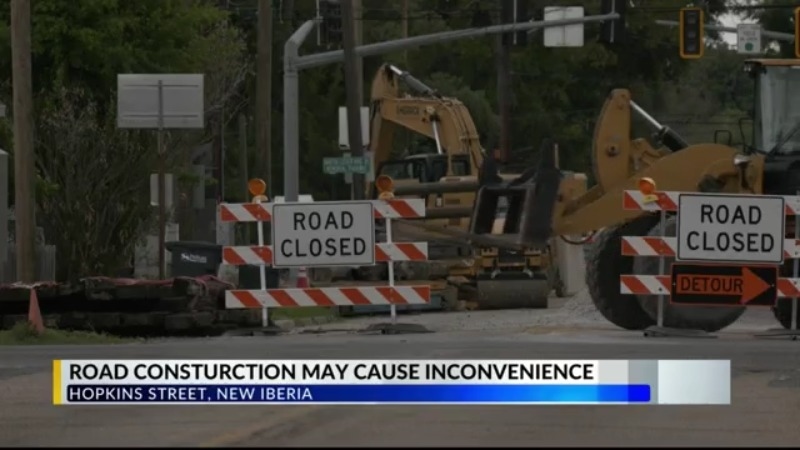 Hopkins Street construction in New Iberia may affect local residents and businesses