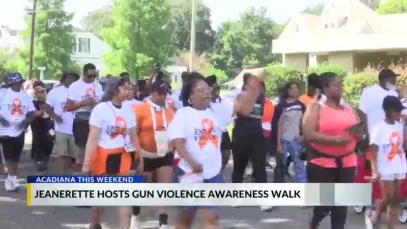 Jeanerette hosts Gun Violence Awareness Walk and community festival