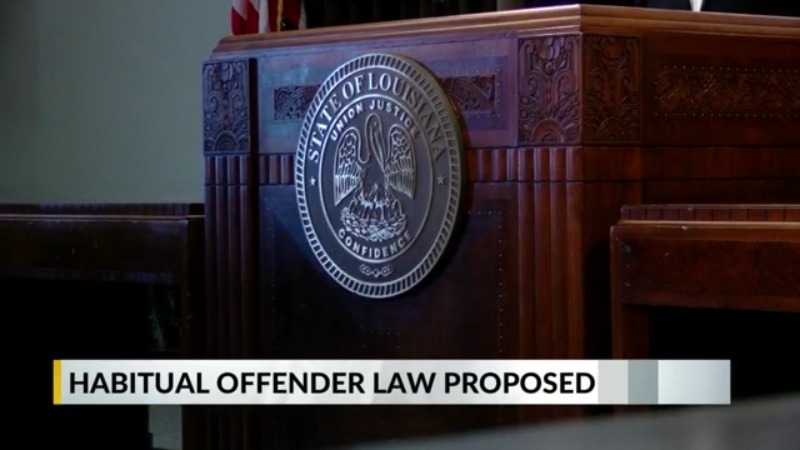 Louisiana House proposes habitual offender bill