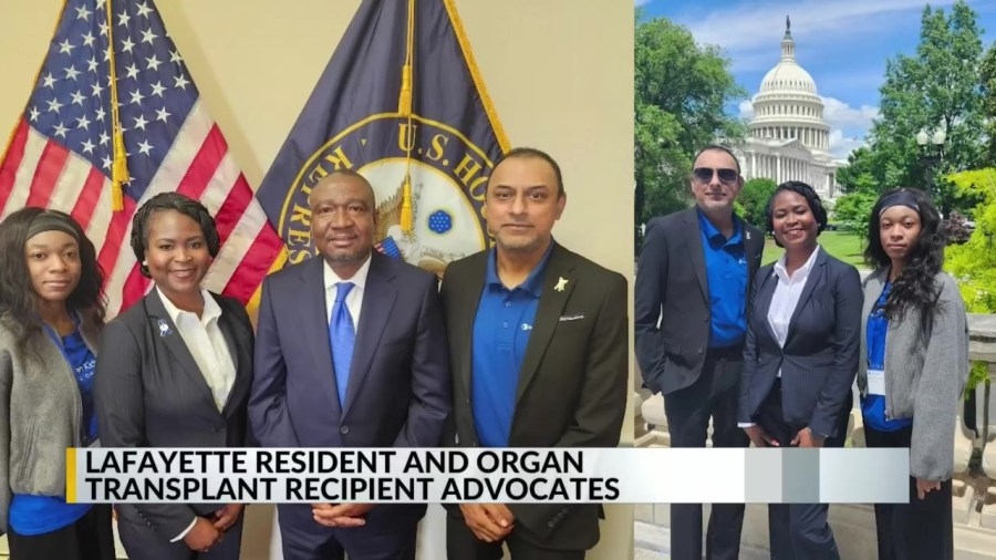 Lafayette organ transplant recipient advocates on Capitol Hill