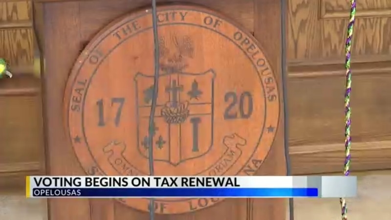 Opelousas residents begin early voting on sales tax renewal