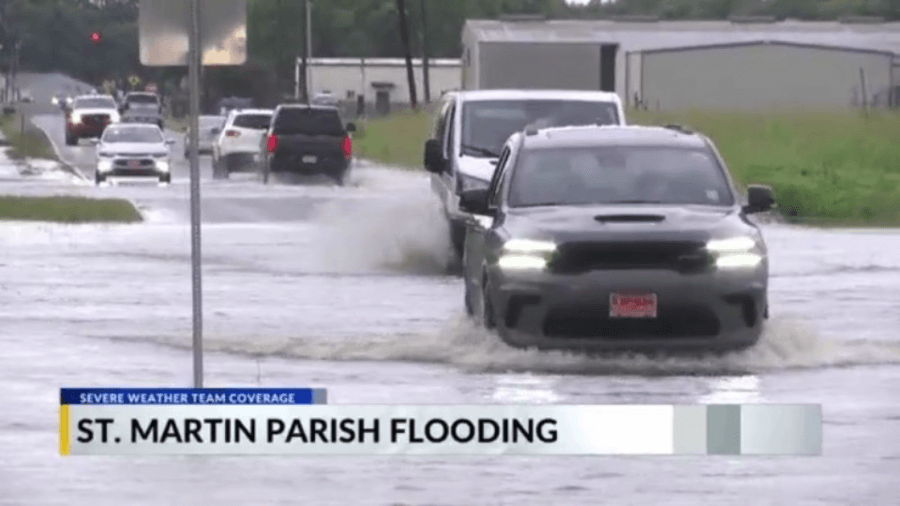 Storms pours eight inches of rain in St. Martin Parish