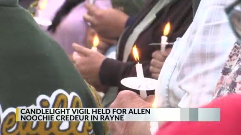 Candlelight vigil held in Rayne for fallen officer