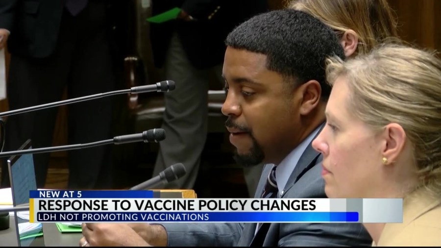 State Representative Dustin Miller responds to LDH vaccine policy change