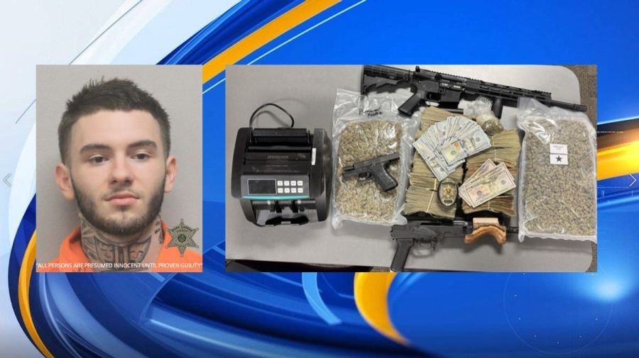 Marijuana and firearms seized in Lafayette search