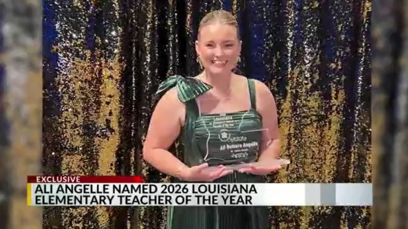 Ali Angelle wins 2026 Louisiana Teacher of the Year award