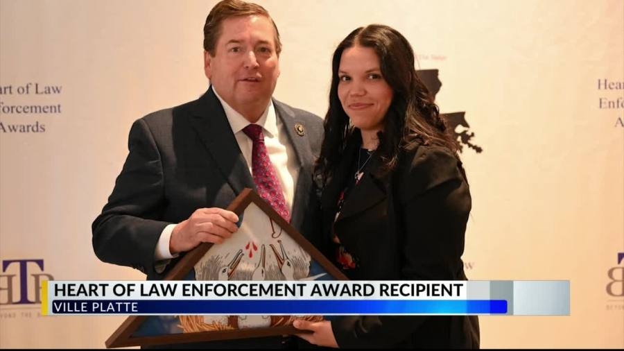 Ville Platte officer honored for dedicated service to local youth