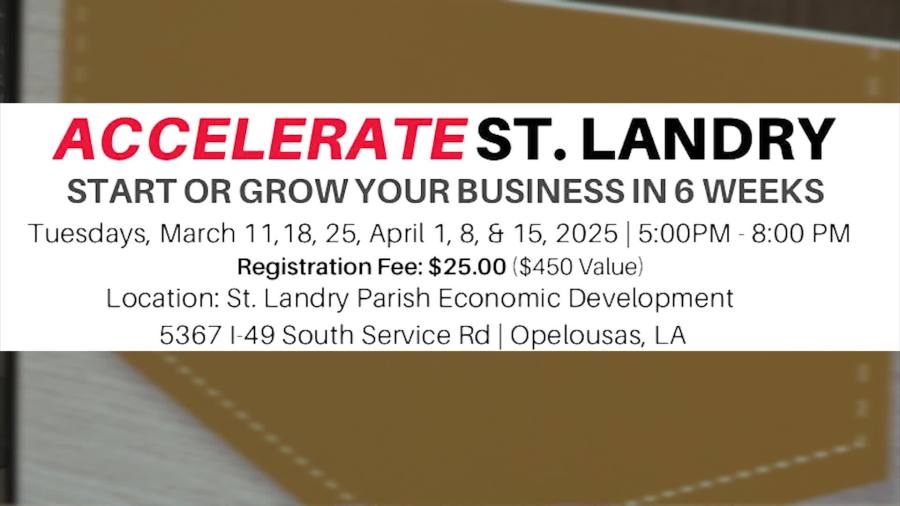Accelerate St. Landry program helps new entrepreneurs grow business