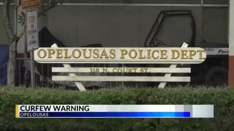 Curfew in effect for anyone under 18 in Opelousas