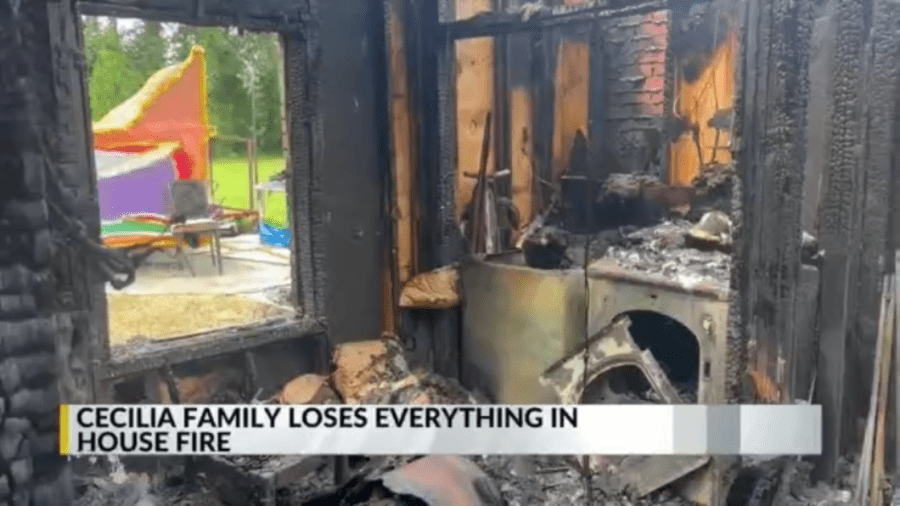 Cecilia family recounts losing home and cherished memories in fire