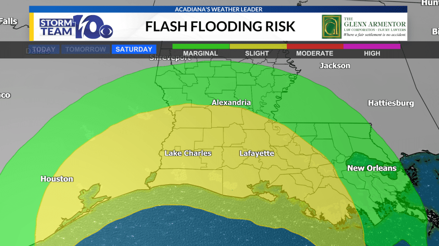 Heavy rainfall threat starting tomorrow and continuing through Saturday