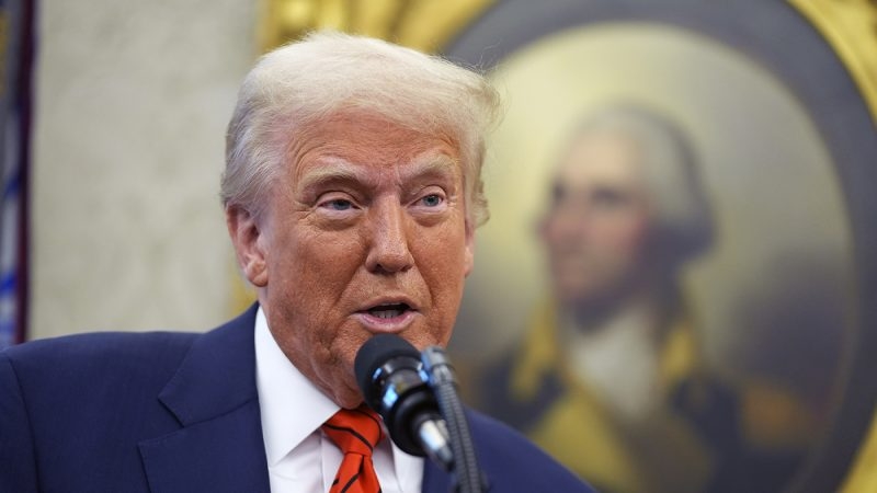 Latest poll shows support for President Trump's handling of economy, foreign policy, slipping, voter divide on immigration at 100 days in office