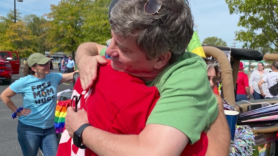 A father's hug goes a long way: Organization Free Mom Hugs offers comfort, support during Pride Month