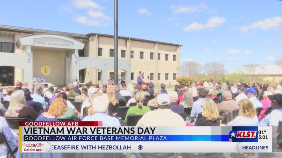 Goodfellow AFB honors Vietnam War vets with special ceremony