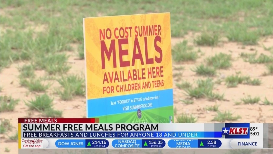 Free meals for kids in San Angelo this summer