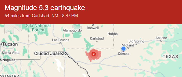 5.3 magnitude quake rocks West Texas