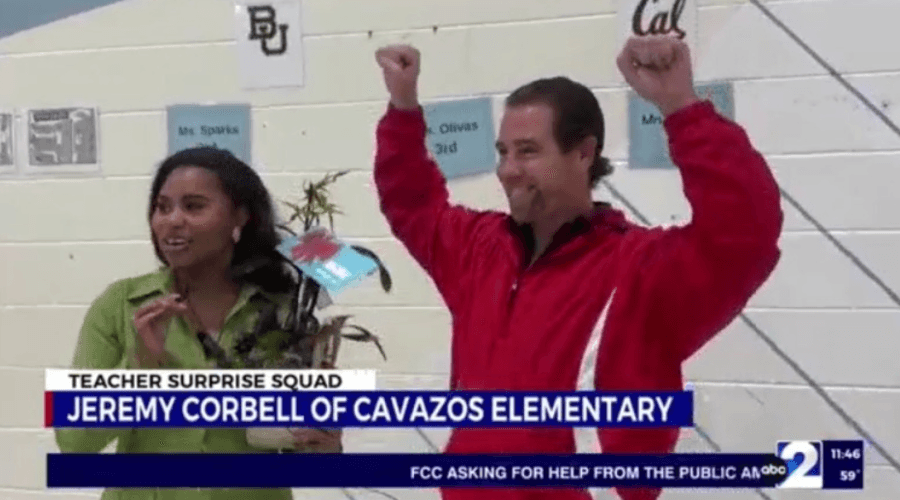 Teacher Surprise Squad Celebrates Jeremy Corbell