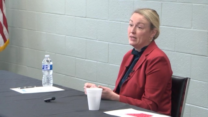 Fayetteville Mayor Molly Rawn talks future developments at Washington County Veterans Town Hall