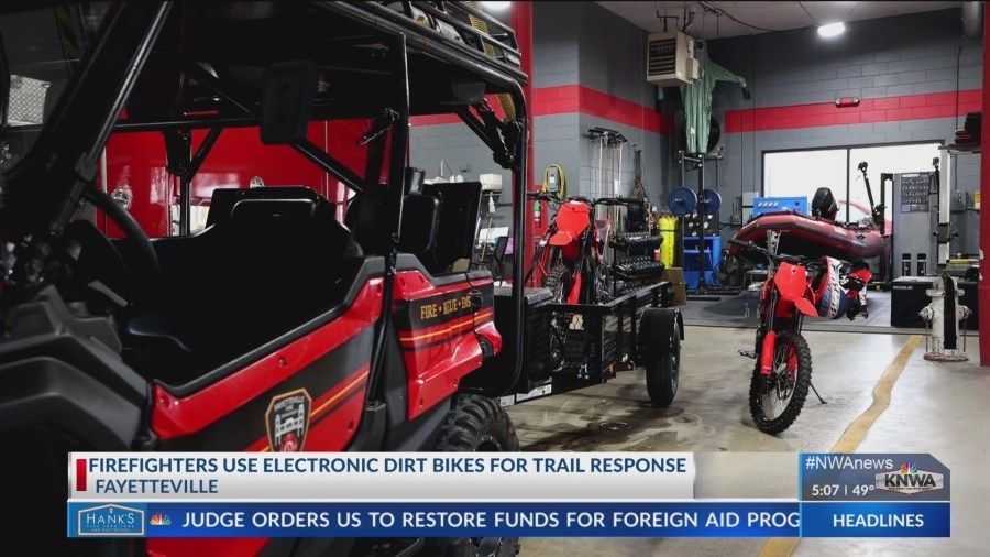 Fayetteville Fire Department to use e-moto bikes for trail rescues