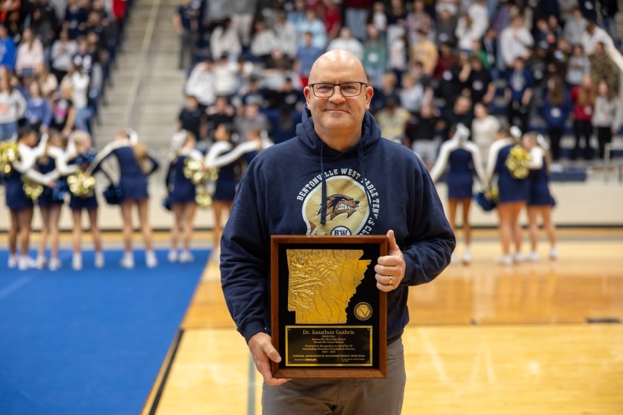 Bentonville West principal named Arkansas High School Principal of the Year