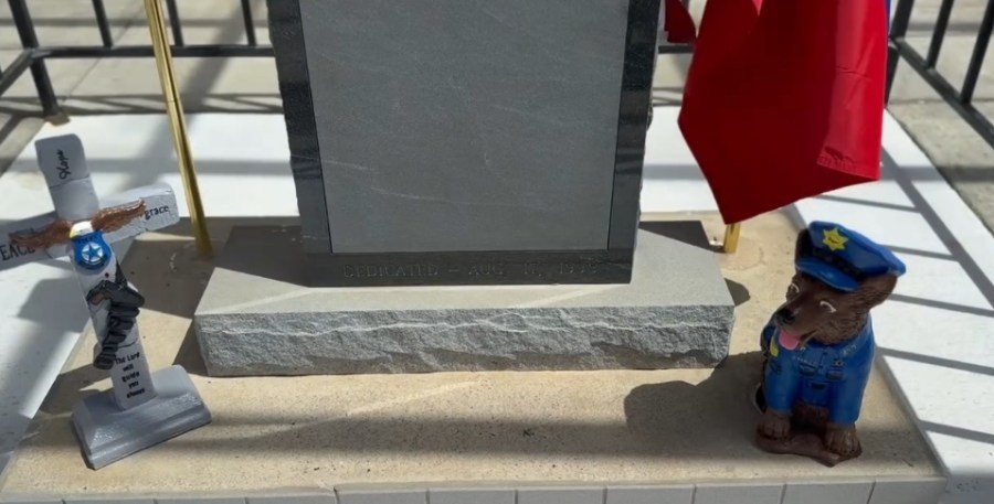 IN CASE YOU MISSED IT: Benton County Sheriff's Office K9 tribute stolen by DoorDasher returned