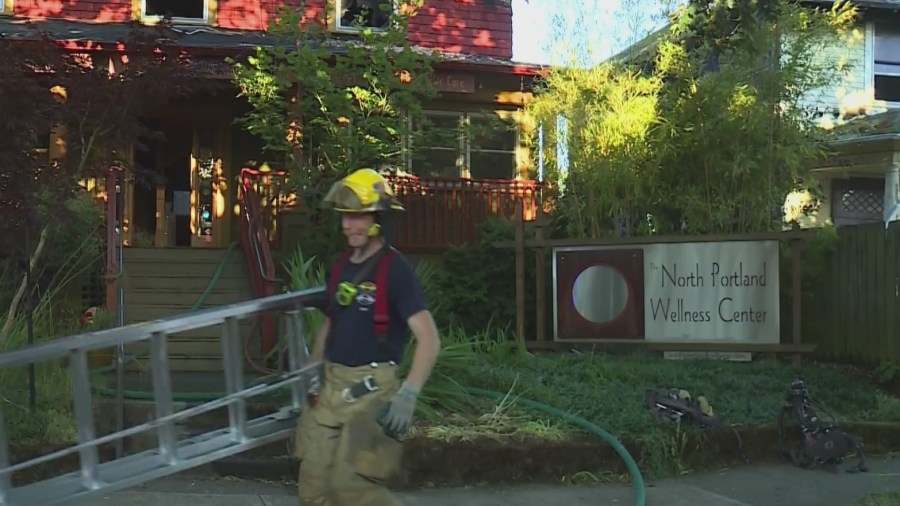 ‘Shocked': North Portland Wellness Center scorched by 3-alarm fire