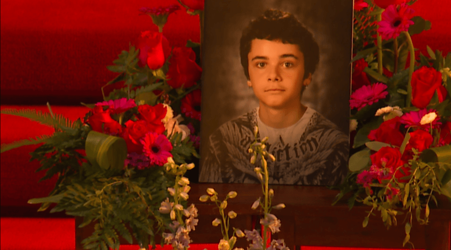 ‘A lot of emotions' as friends, family say goodbye to slain Happy Valley teen