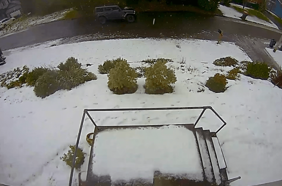 BOOM! Rare thundersnow caught on camera in Astoria