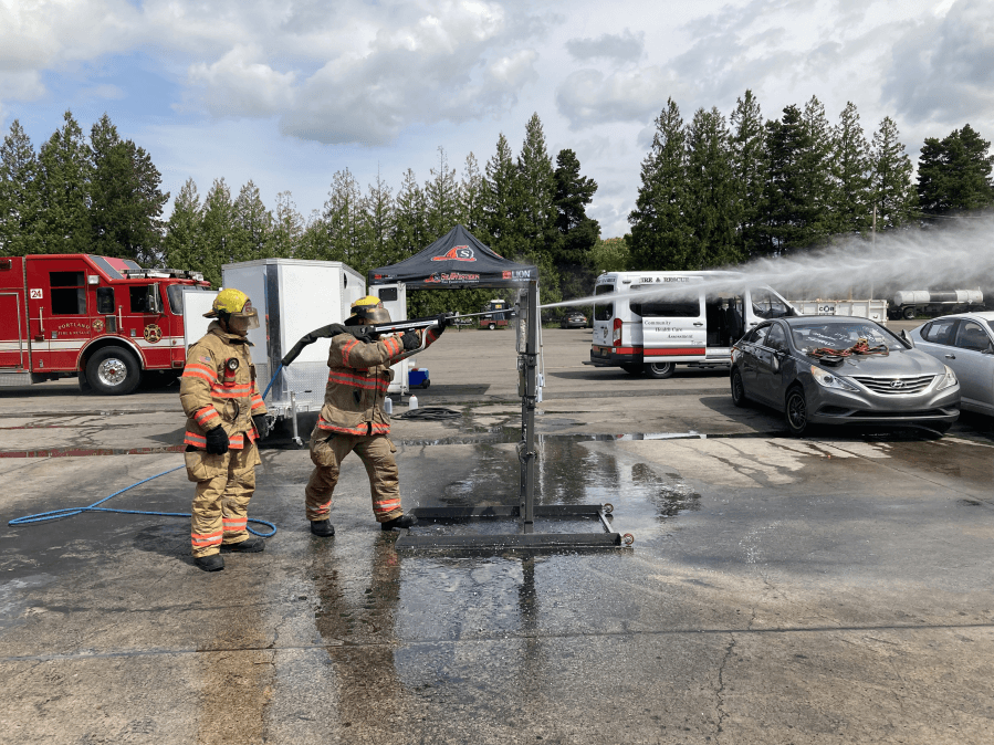 Portland Fire unveils new water lance that can ‘pierce through' metal to combat EV fires