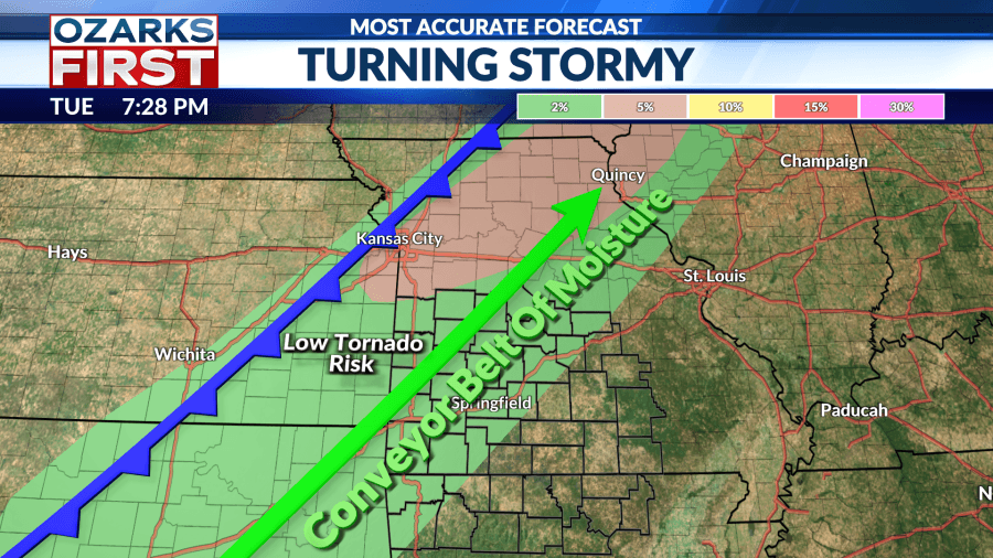 Tuesday, June 3 forecast: Turning stormy this evening, flooding possible for some