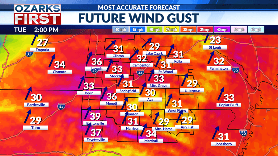 Tuesday, March 18 forecast: Ending winter windy and warm