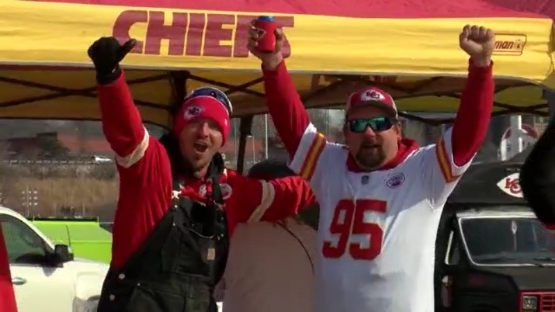 WATCH: Chiefs and Bills fans gear up for AFC Championship clash