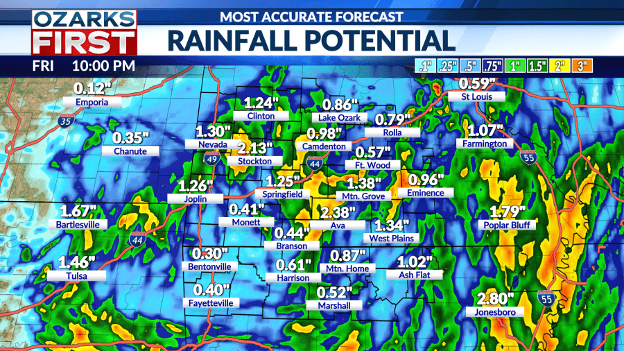Thursday, June 12 forecast: Rainy weather has returned