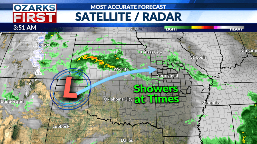 Wednesday, May 7 forecast: Periods of rain today and tomorrow