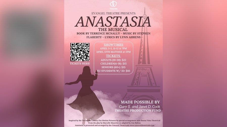 Evangel University stages ‘Anastasia – The Musical' this spring