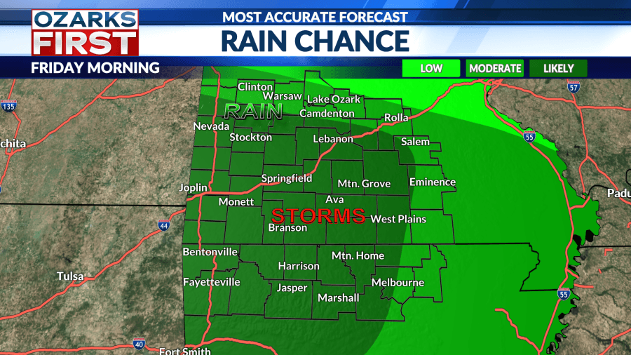 Thursday, June 5 forecast: Limited rain today, storms on Friday