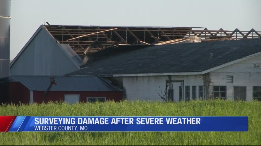 Damage reported in Webster County after Sunday storms