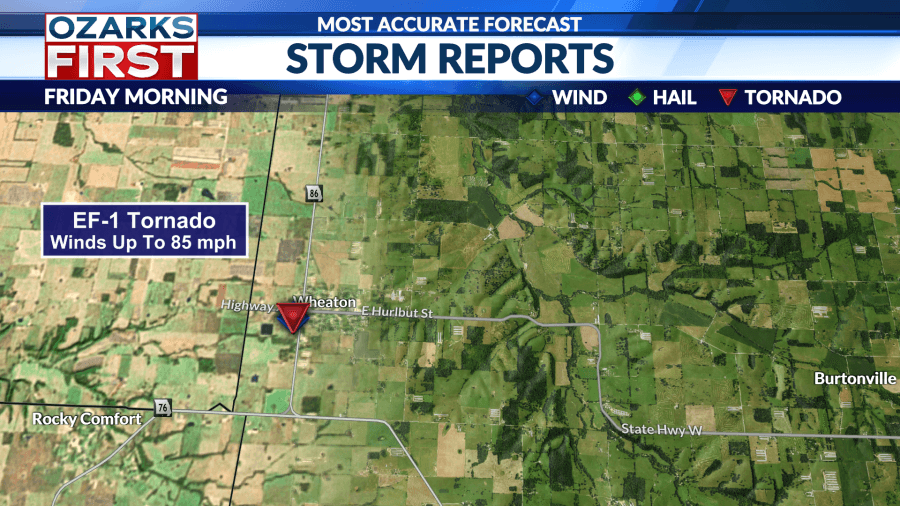 Tornado confirmed in Wheaton